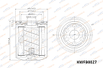 KWFB0027 KORWIN Фильтр масляный Hyundai/Kia/Mazda/Mitsubishi/Nissan (аналог W930/26)