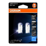 2850BL02B OSRAM Лампа 12V/1W W2.1x9.5d Ice Blue LED