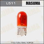 L511 MASUMA Лампа Masuma галогеновая T10 5W